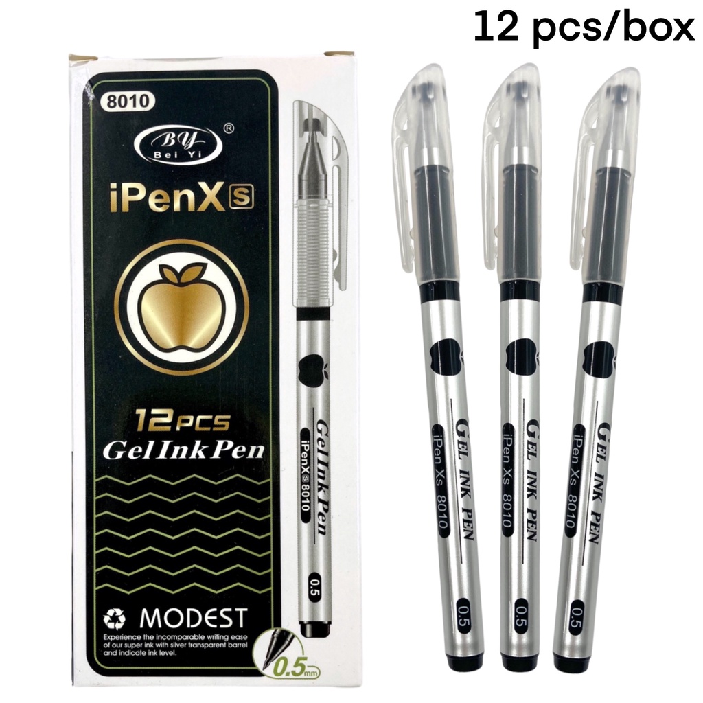 XP756 (12 pcs) iPen7s Gelpen Set Ballpen 0.5 mm Black Gel ink Ball pen