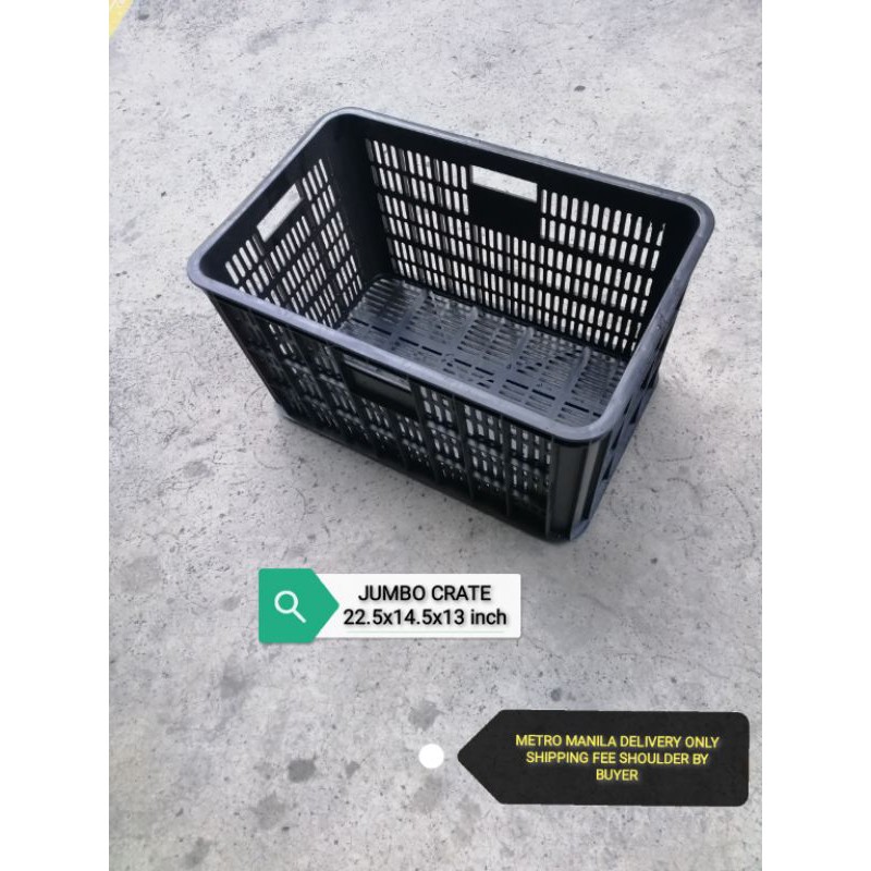 Black extra large crate fruit crates (for other logistic, sf not yet