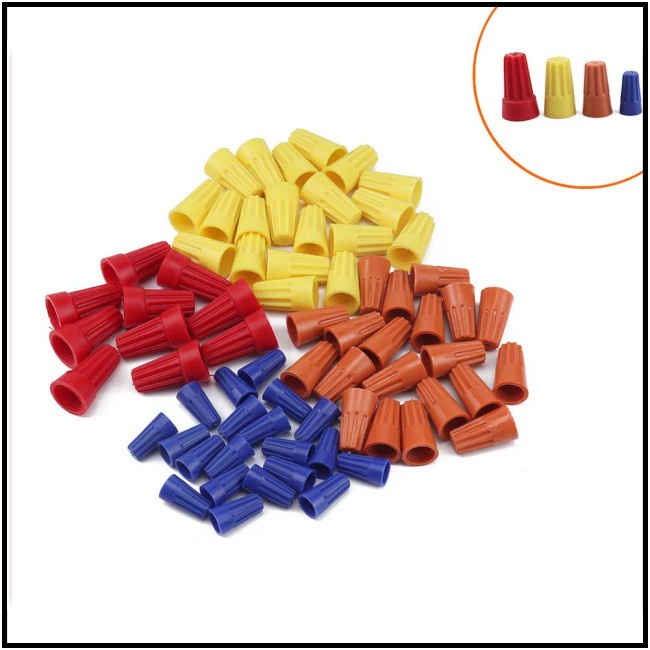 CI 70Pcs Electrical Wire Twist Connectors Nut Terminals Cap Nut