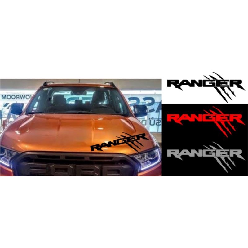 Ford Ranger Sticker Design for Hood 1pc Shopee Philippines