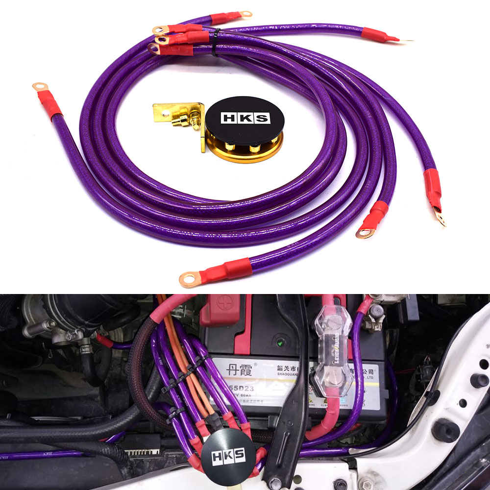 HKS Universal 6 in 1 Car Earth System Grounding Ground Wire Cable Performance Shopee Philippines