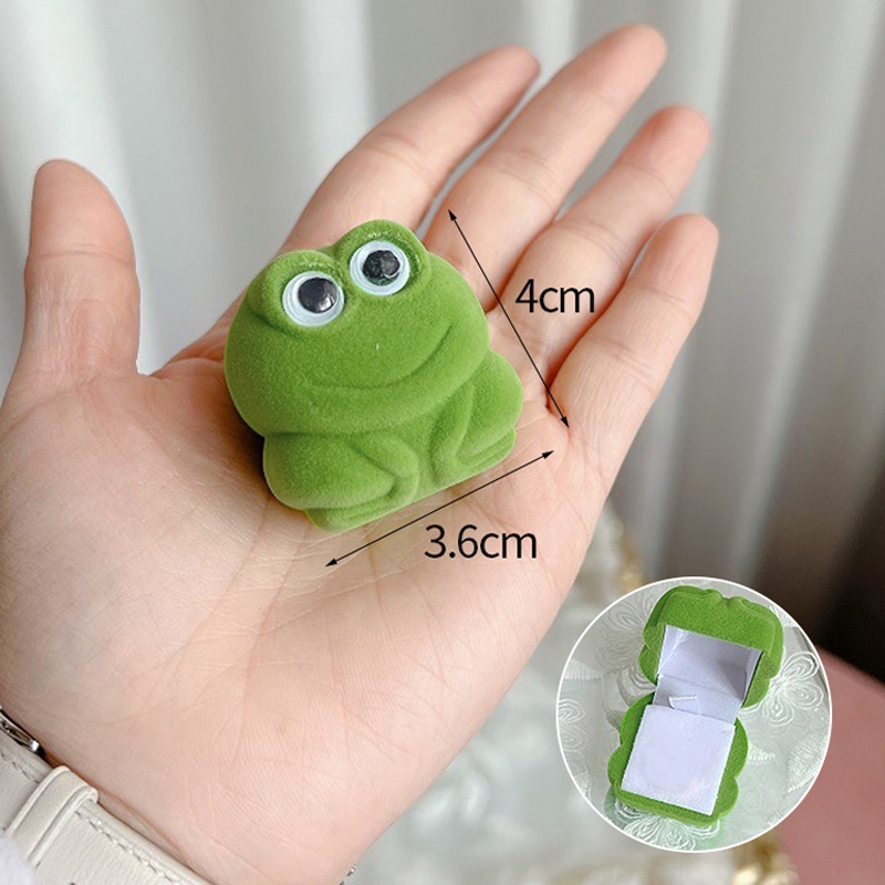 Frog Ring Cute Frog Ring Box Couple Ring Accessories Gift Shopee