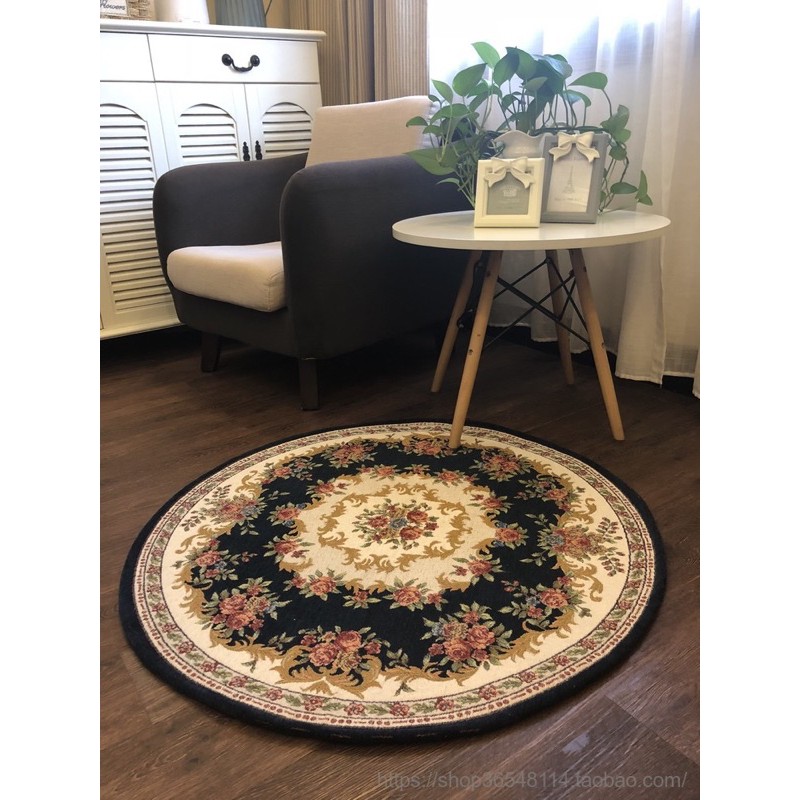 Simple Nordic round carpet, European round carpet, bedroom blanket