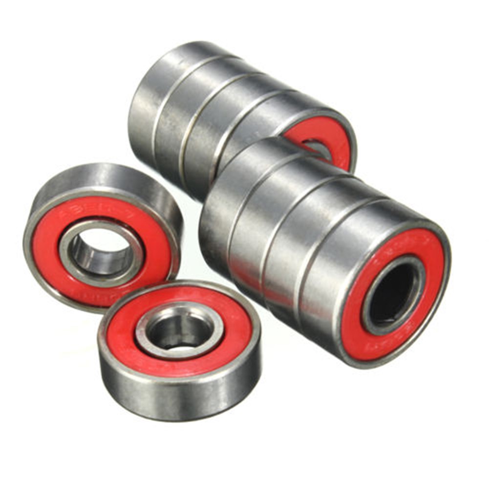 Stainless steel bearing roller skates scooter skateboard wheel red