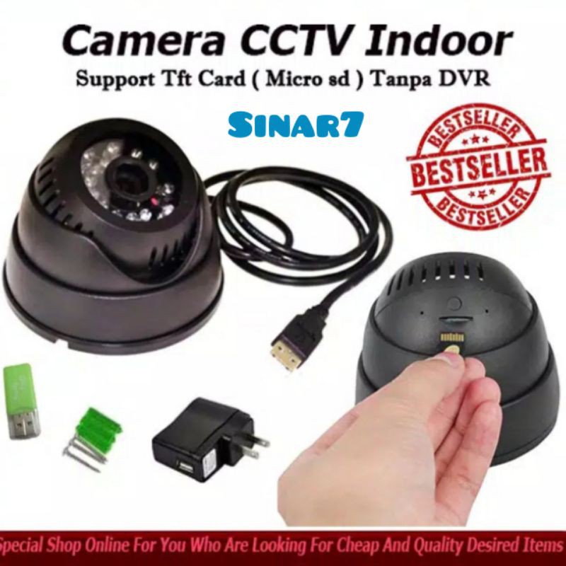 Indoor CCTV Camera memory card without DVR/ CCTV Camera storage via