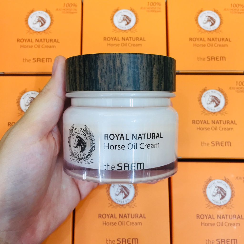 Korean HORSE CREAM THE SAEM ROYAL NATURAL HORSE OIL CREAM 80ML