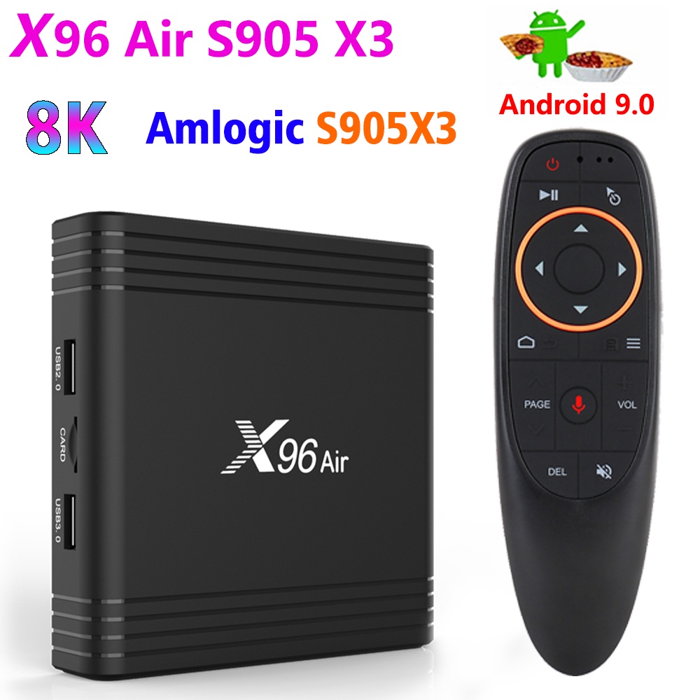 Smart TV Box X96 Air Amlogic S905X3 Android 9.0 4GB 32GB 64GB 2.4G 5G