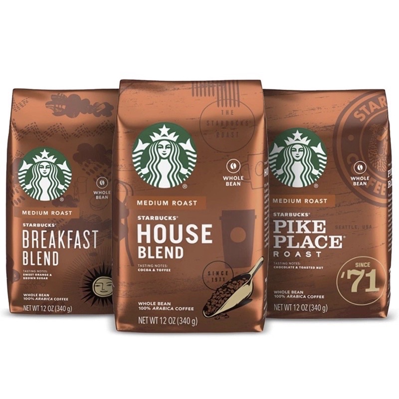 Starbucks Medium Roast Whole Bean Coffee (340 Grams) Shopee Philippines