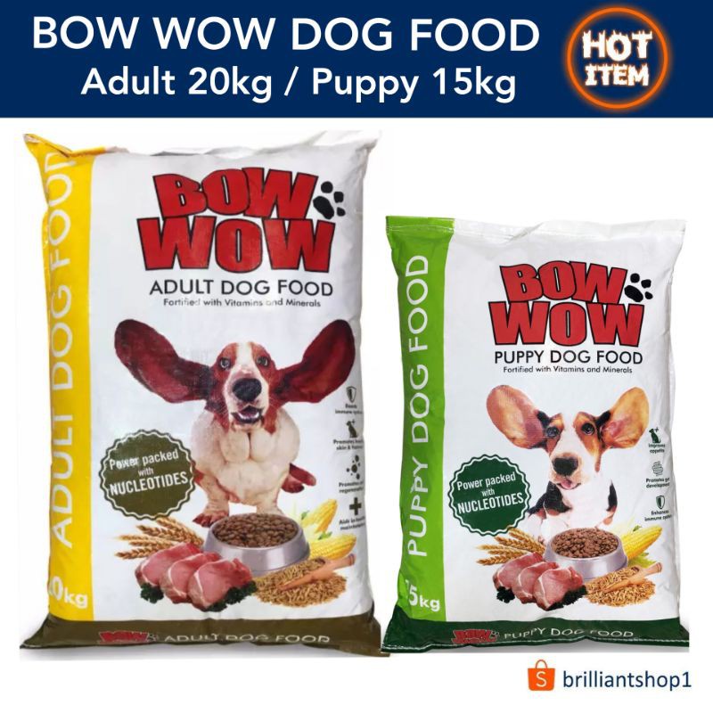 【Ready stock】 ♤BOW WOW DOG FOOD ADULT 20KG /PUPPY 15KG Shopee Philippines