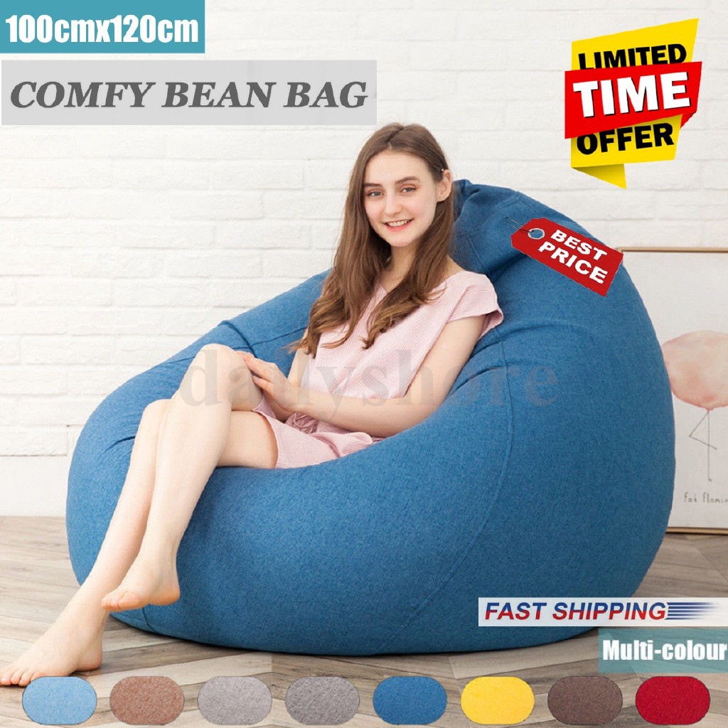 bean bag chair Filling S/M/L/XL Stylish Bedroom Furniture Solid Color