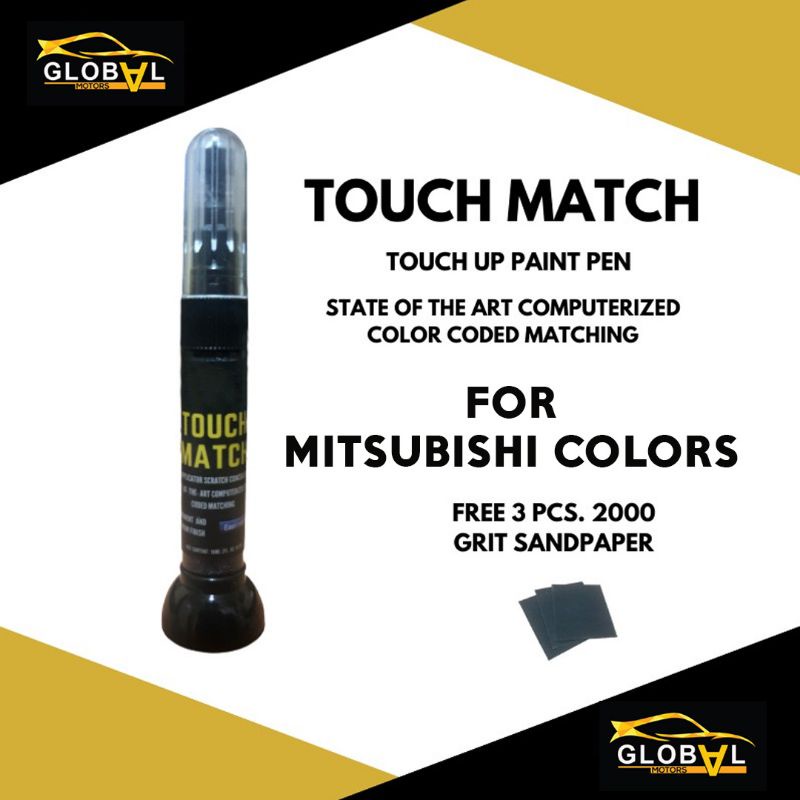 50 OFF VOUCHER】TOUCH MATCH FOR MITSUBISHI Touch Up Paint Pen Scratch