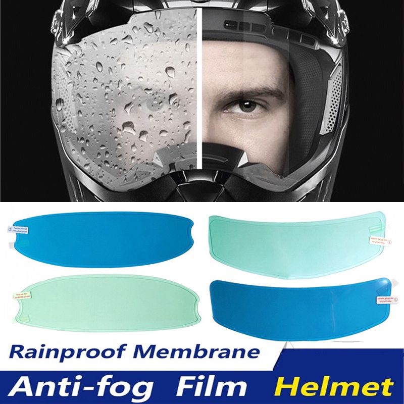 2 Sets / Universal Motorcycle Helmet Clear AntiFog & Antirain Patch Film / Helmet Lens Fog