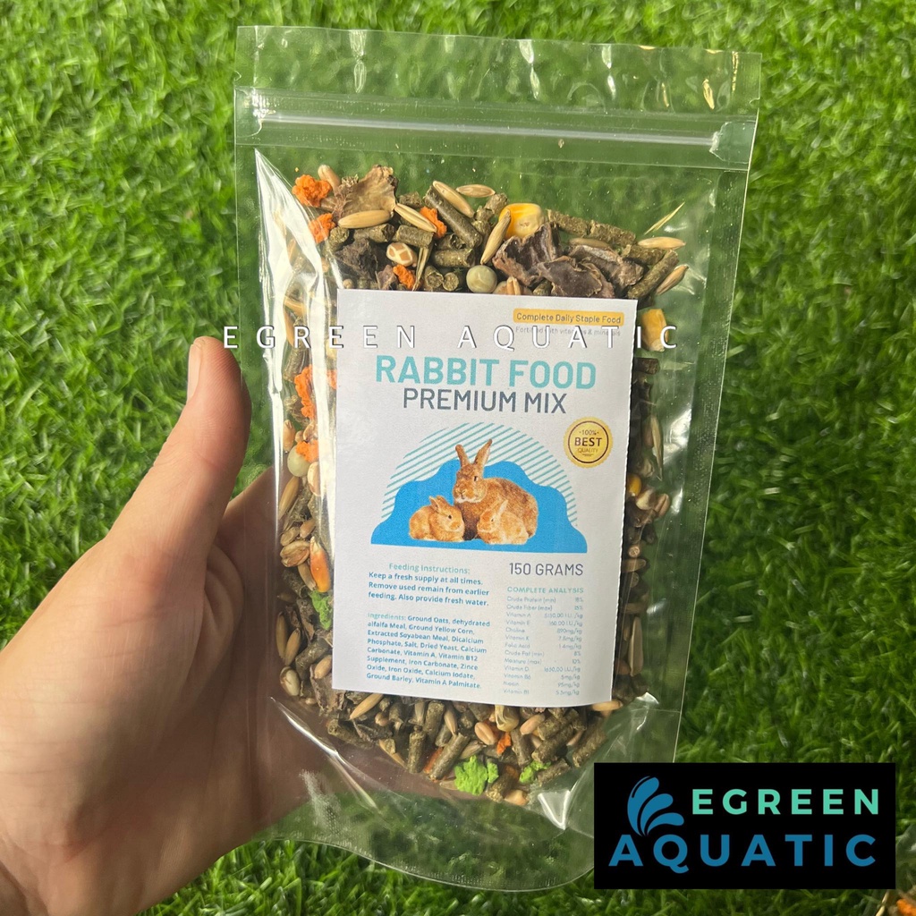 RABBIT FOOD Premium Mix 150 grams Complete Daily Small Pet Feeds