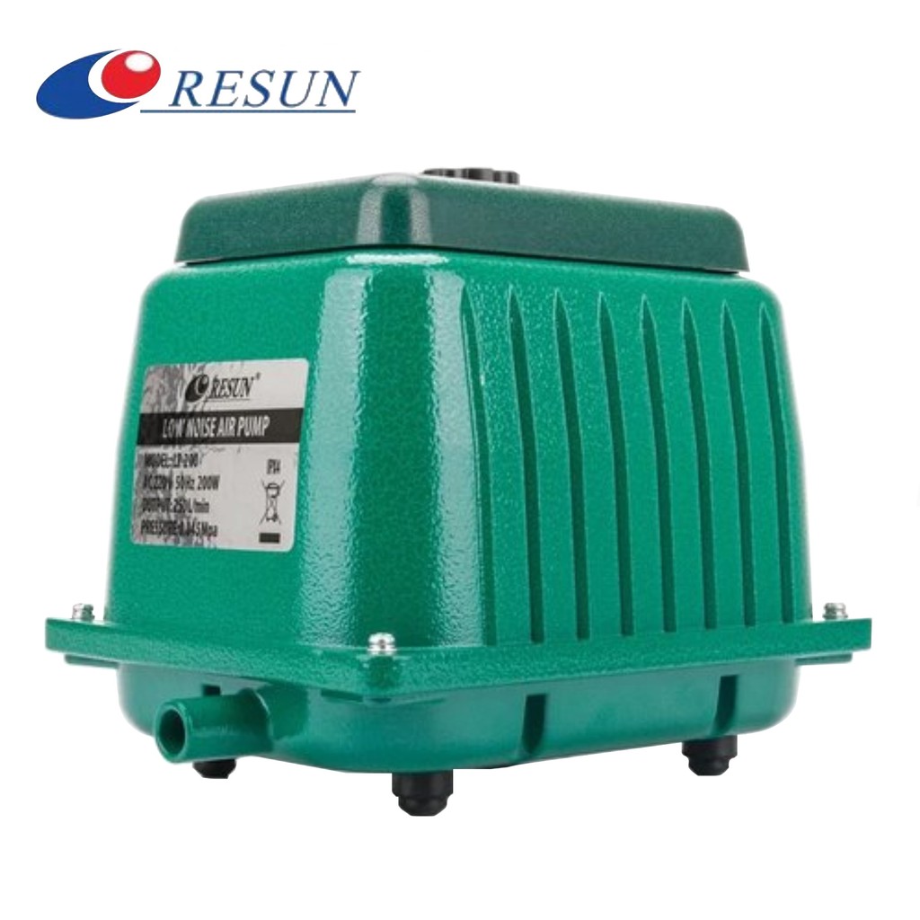Resun Pond & Aquarium Air Pump LP 200 (Noise Free) Marine Aquariums