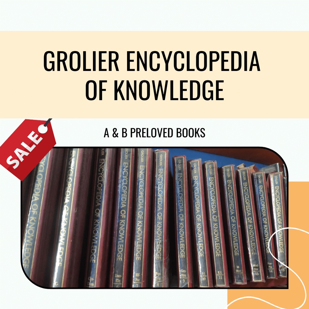GROLIER ENCYCLOPEDIA OF KNOWLEDGE COMPLETE SET (HARDBOUND, PRELOVED