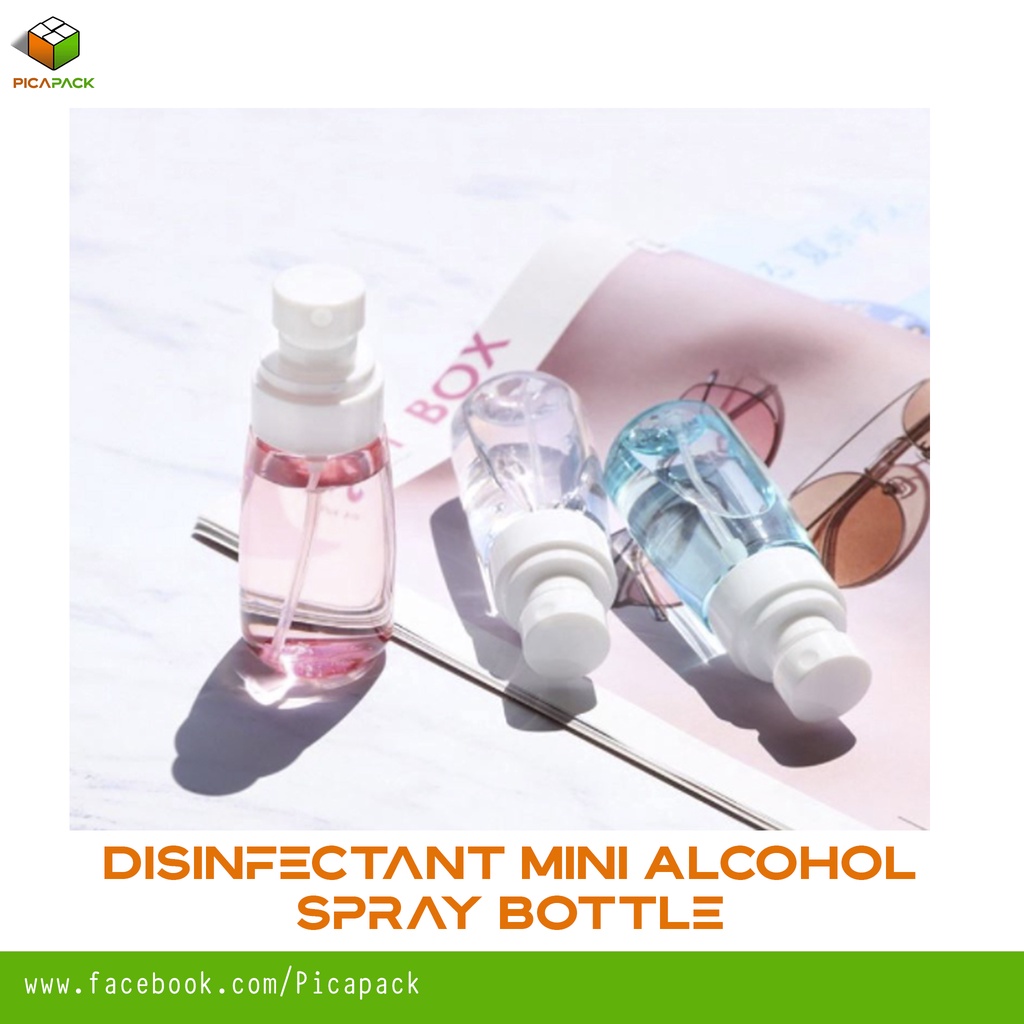 30ML/60ML Disinfectant Mini Alcohol Spray Bottle Spray Cute Alcohol