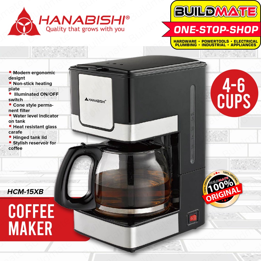 HANABISHI Coffee Maker Machine 46 cups HCM15XB •BUILDMATE• YJnw