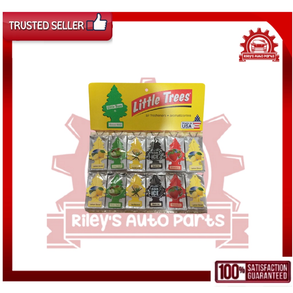 LITTLE TREES CAR FRESHENER WHOLE BOARD ASSORTED (1 whole set 60pcs