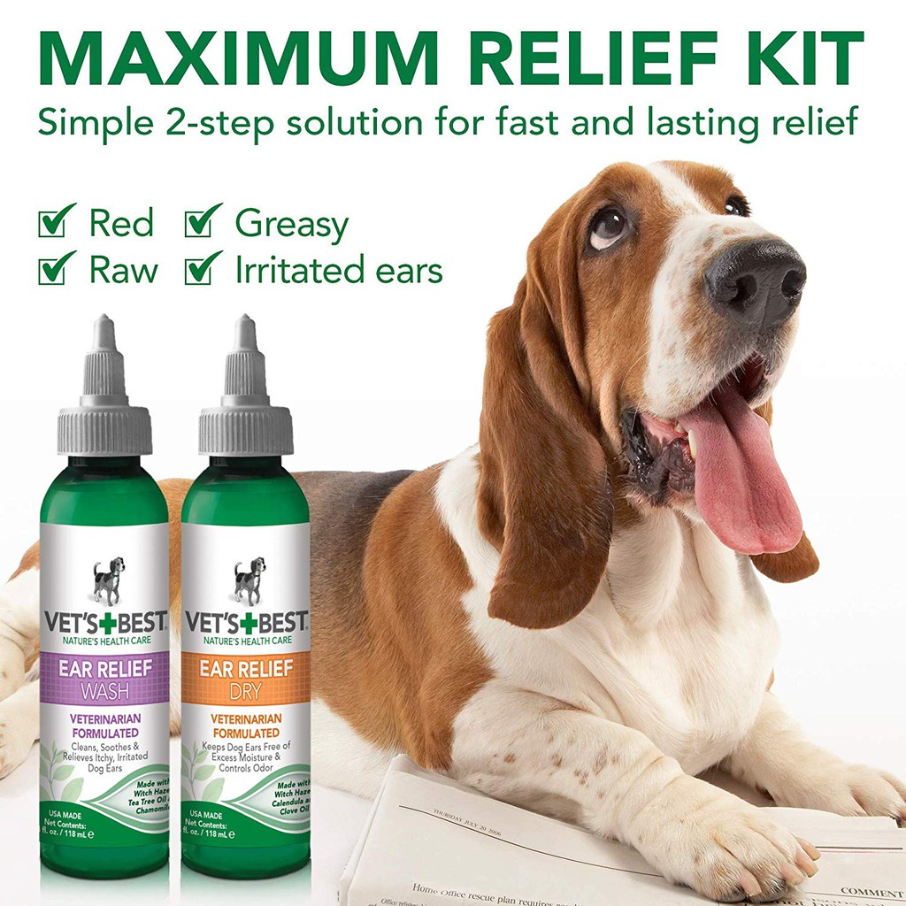 ☸Vet's Best Ear Relief (Ear Cleaner For Dogs) Shopee Philippines