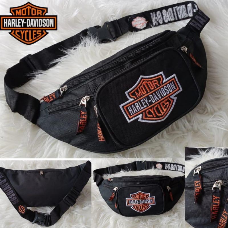 Waistbag sling bag harley davidson sling bag Knz8 Shopee Philippines