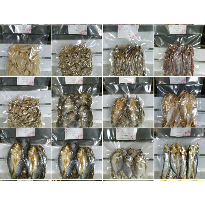DRIED FISH TUYO VACUUM SEALED 250 grams ( pusit,boneless,daing