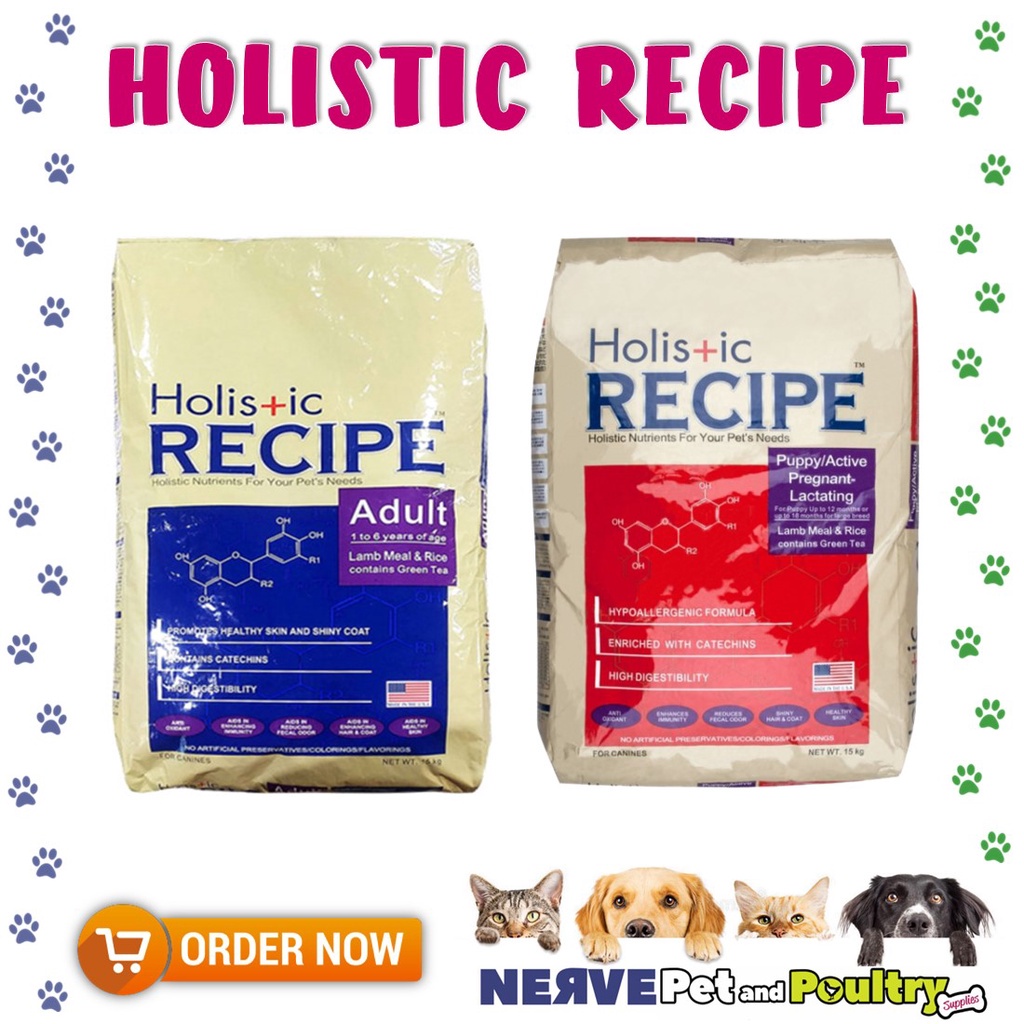 Holistic Recipe Lamb and Rice (PUPPY&ADULT) 1kg REPACKED Shopee