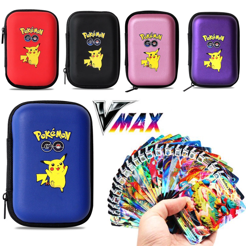 Pokemon Capacity Cards Holder Album Hard Case Card Holder Pokemon Pikachu Game Cards Book Holder