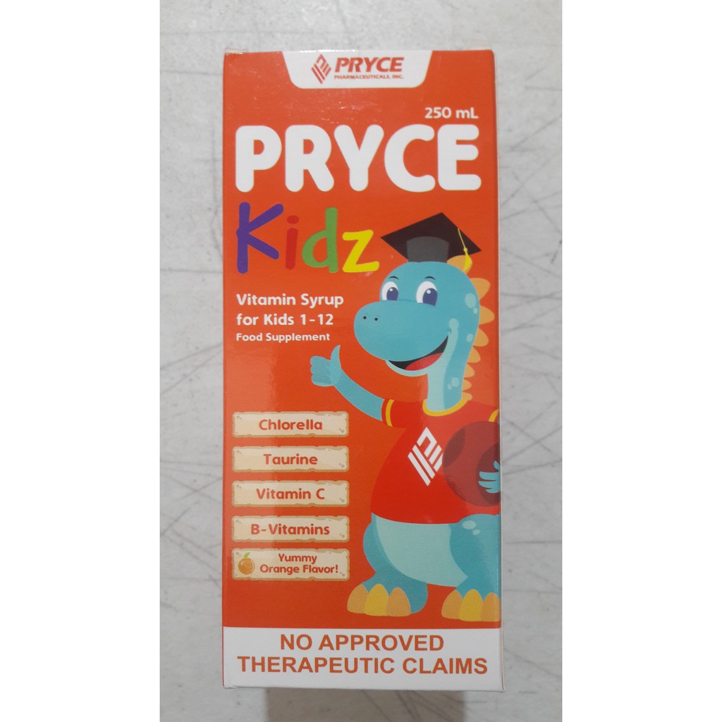 Pryce Kidz Vitamins Syrup 250ml Shopee Philippines