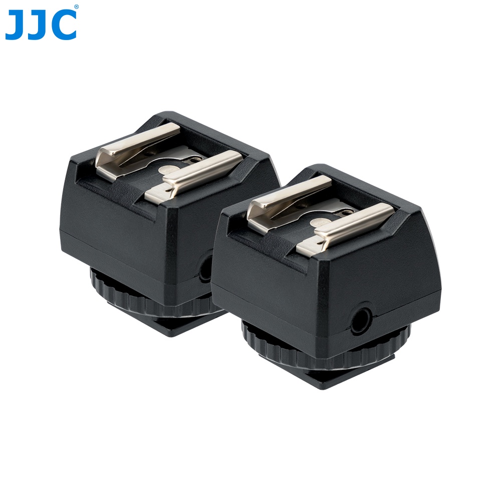 JJC JSC8 Universal Hot Shoe Adapter with 3.5mm & PC Sync Connection