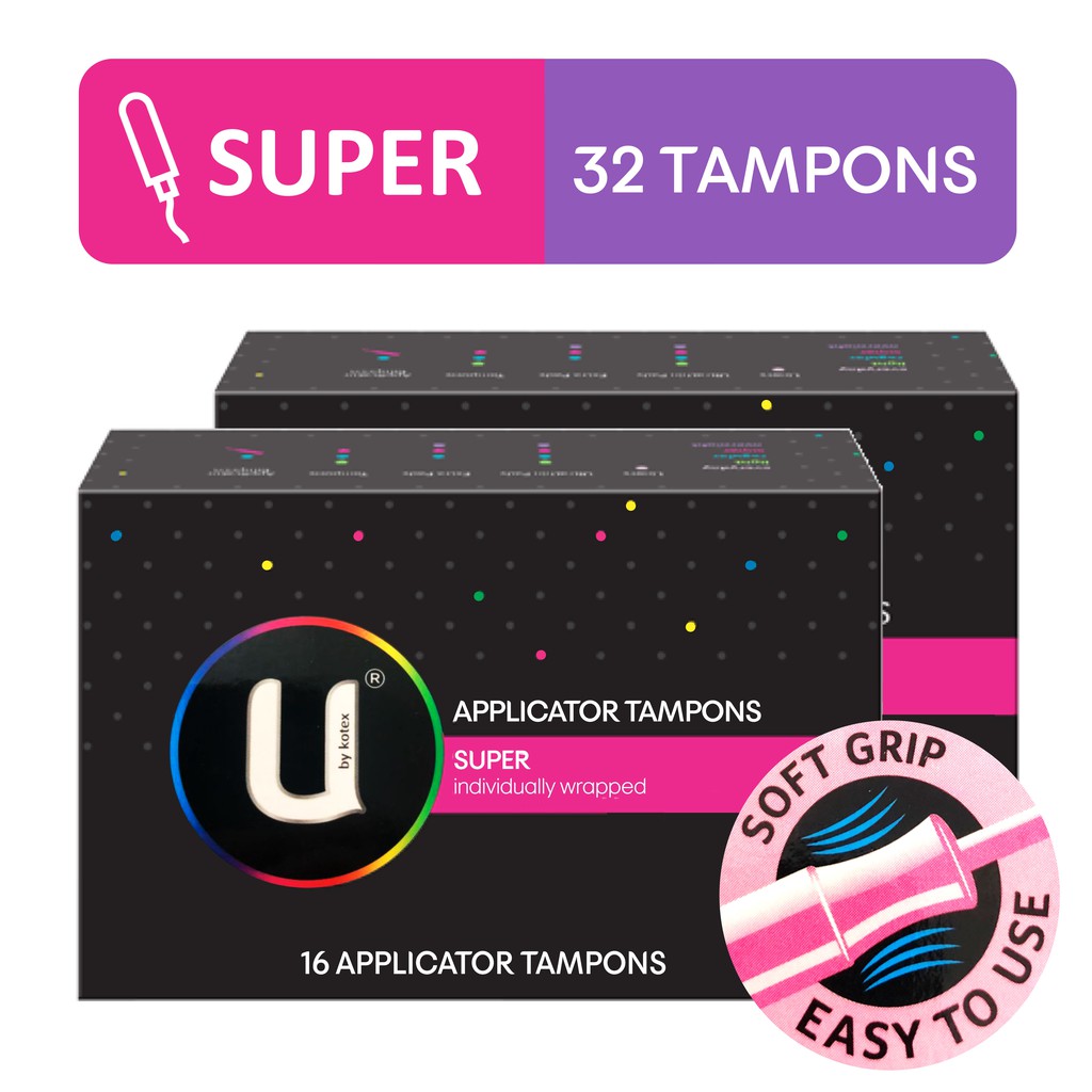 Kotex Tampons by U 16 Tampons X 2 Packs 32 Tampons Shopee Philippines