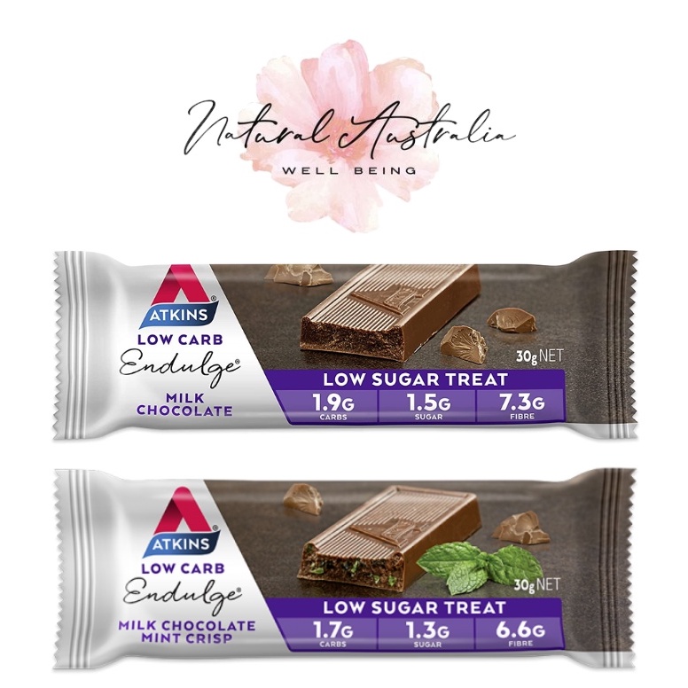 Atkins Endulge Milk Chocolate Bars Keto Friendly Bars Low Sugar Milk