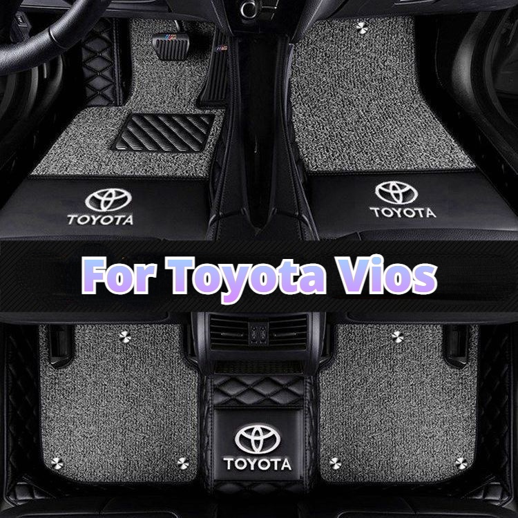 Coil Matting for Toyota Vios Detachable double layer Car Mat Floor