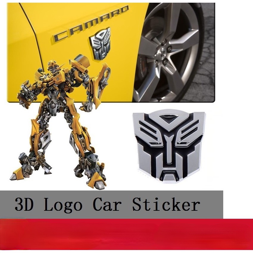 Decal sticker motorcycl 3D metal sticker for car decoration 3D Transformers Stickers 1 x Metal