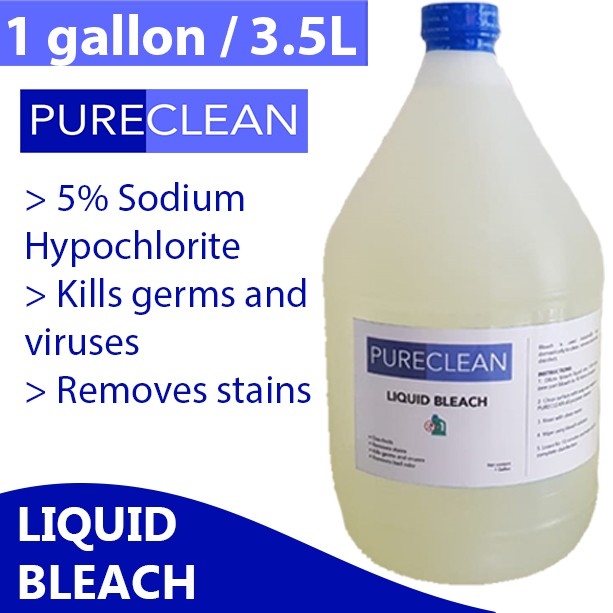 PURECLEAN Bleach Disinfectant with 5 Sodium Hypochlorite 1 gallon