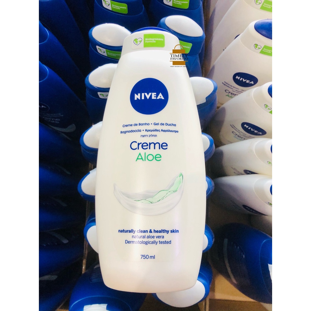 ¤Nivea Creme Care/Aloe Vera/Smooth Soft Body Wash 750Ml Shopee