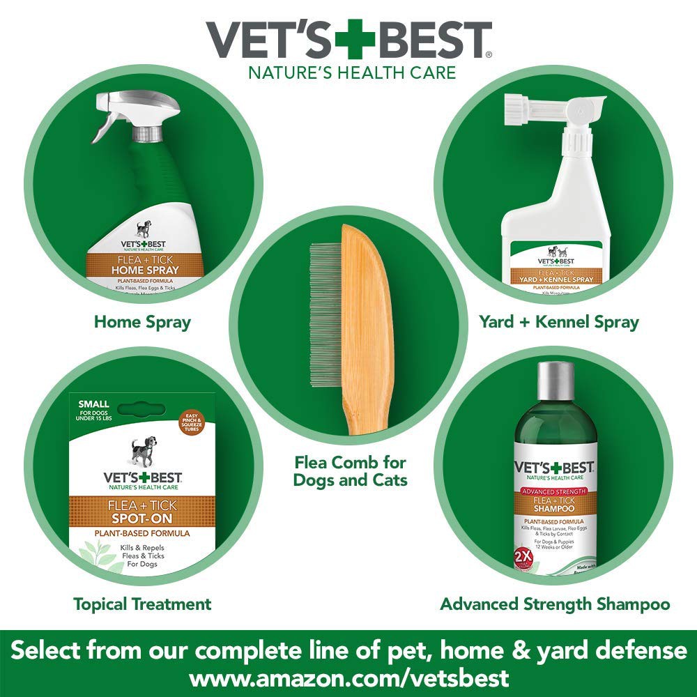 Vet's Best Flea + Tick for Dogs (Shampoo, Home Spray, Spoton, Wipes