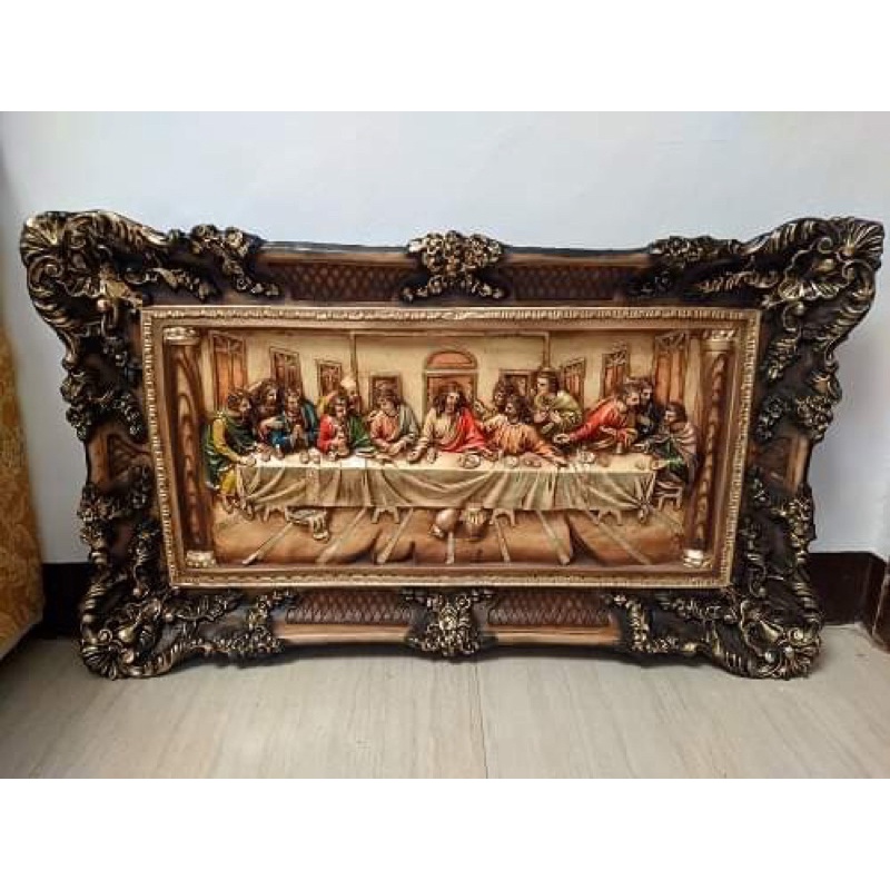 Last Supper Frame (33”x18”) Made in Fiber Resin Shopee Philippines