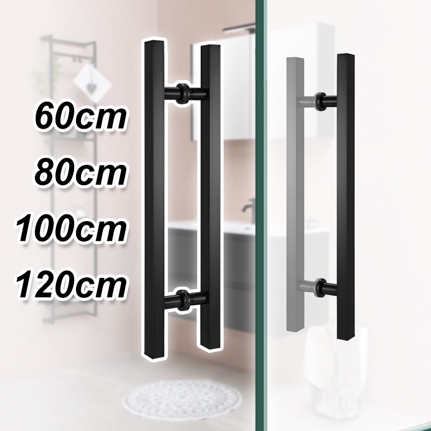 Push Pull Glass Door Handle Heavy Duty Stainless Steel Wood Door Handle