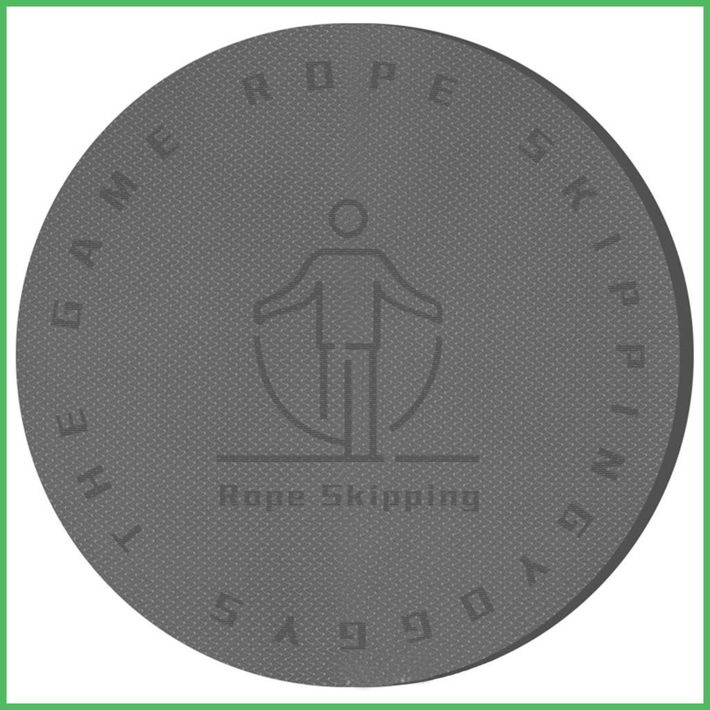 Jump Rope Mat Dancing Yoga Mat NonSlip Round Yoga Cardio Pad for