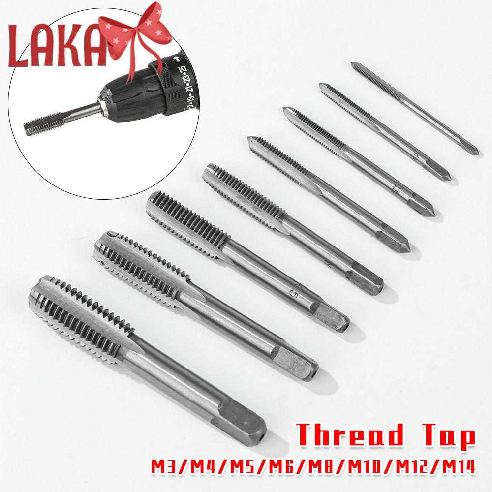 LAKAMIER 2PCS/Set M3M14 Thread Tap Set HSS Screw Threading Kit Hand