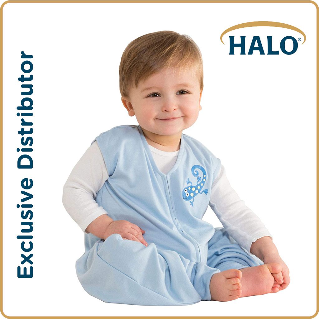 HALO SleepSack Early Walker Wearable Blanket Blue Gecko ( safe sleep