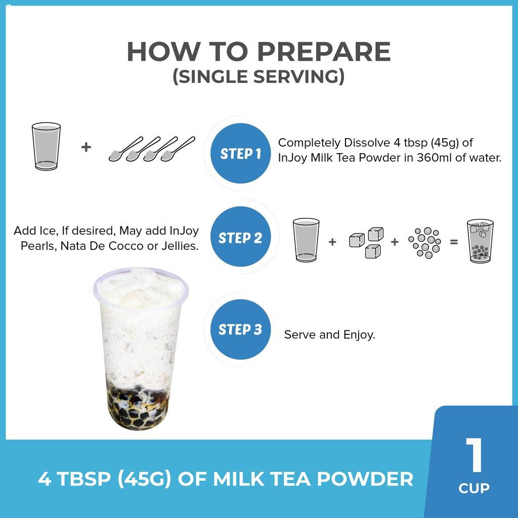 Dairy & Eggs☇๑inJoy Cookies and Cream Milk Tea 500g inJoy Philippines