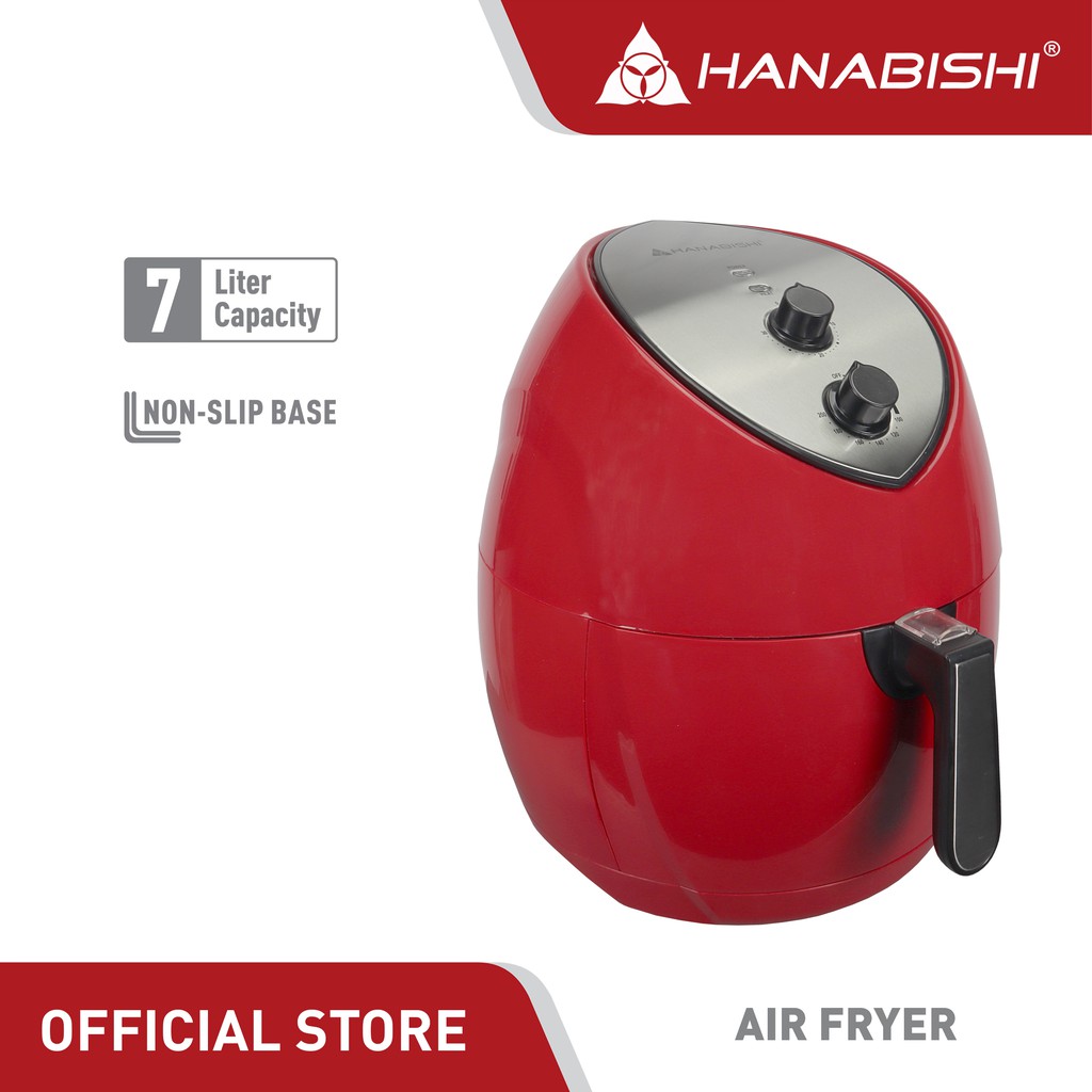 Hanabishi Air Fryer HAFRYER70 Large 7 Liters, Rapid Hot Air Technology Nonstick Multifunction