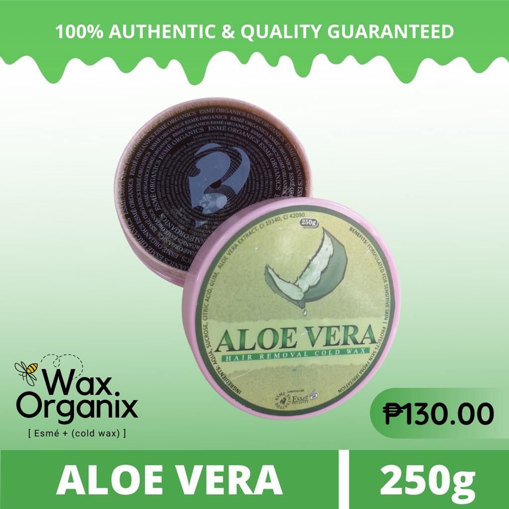 Esmè Organics Aloe Vera Hair Removal Cold Wax (Authentic) Shopee