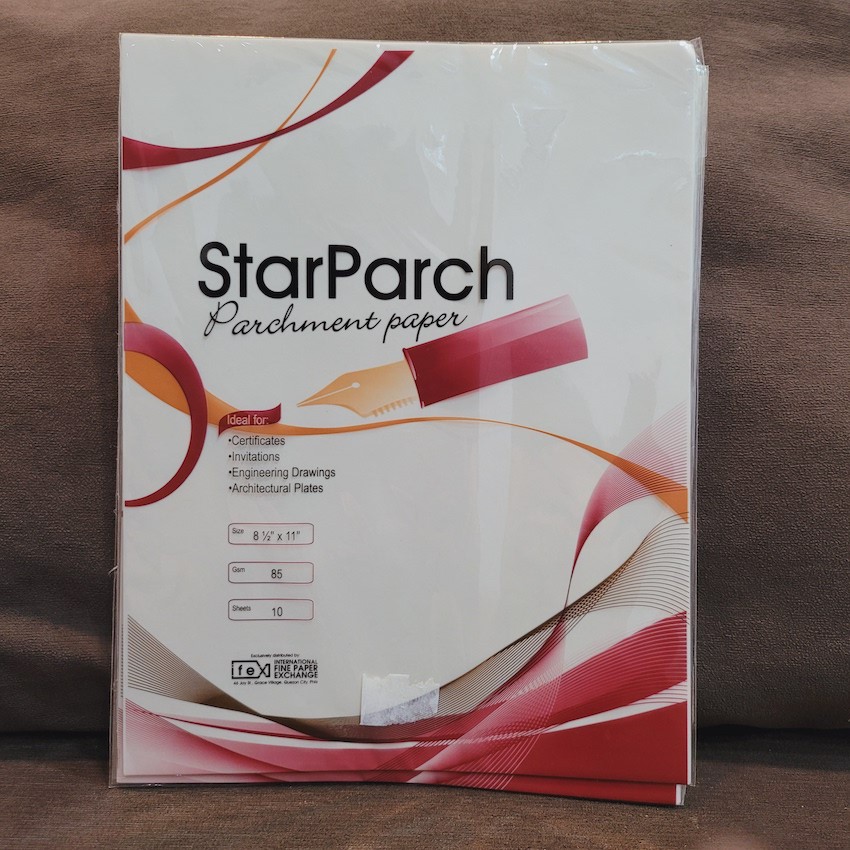 Ifex Starparch Parchment Paper 8 1/2 X 11 Short 85 Gsm 10 Sheets Cream