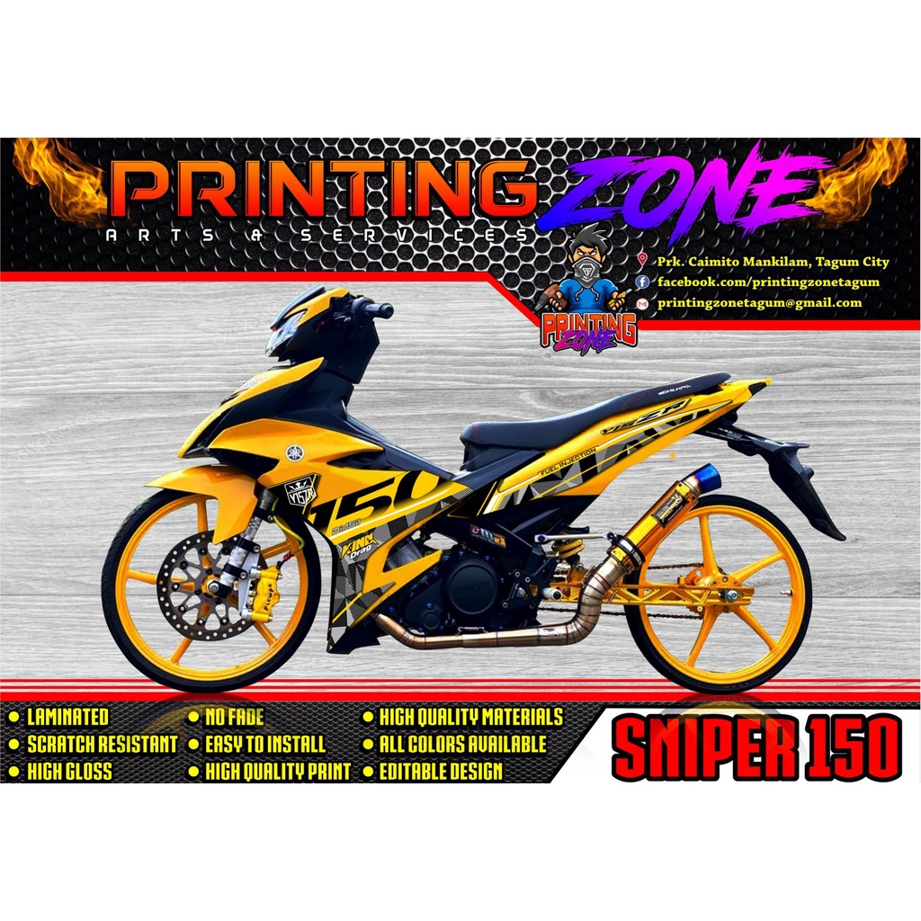 SNIPER150 MXi Malaysian Stock Decals Stickers Vinyl High Quality