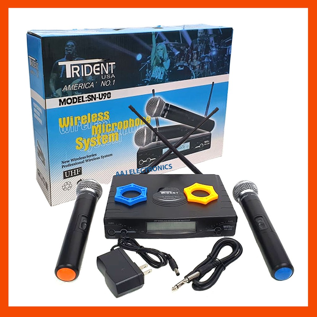 Original Trident SNU90 / SNU90 Professional Wireless Microphone tested Shopee Philippines