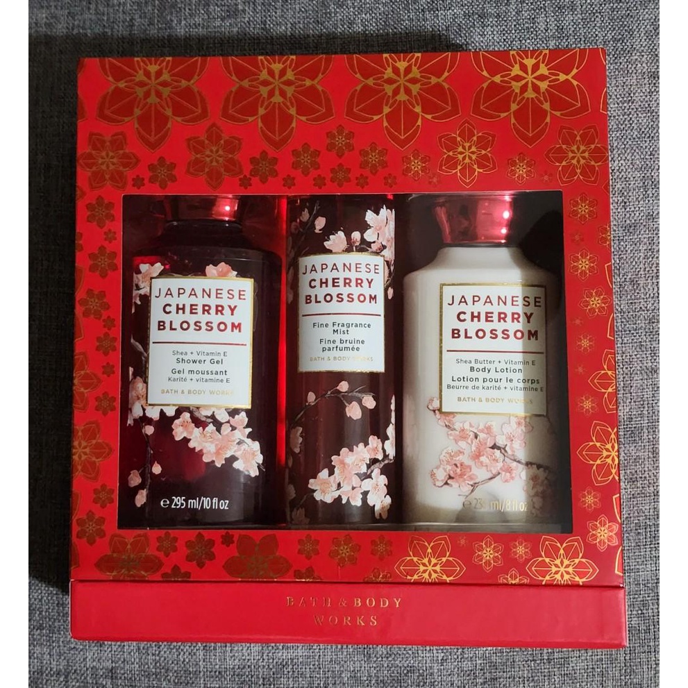 Bath and Body Works Japanese Cherry Blossom Gift Set Shopee Philippines
