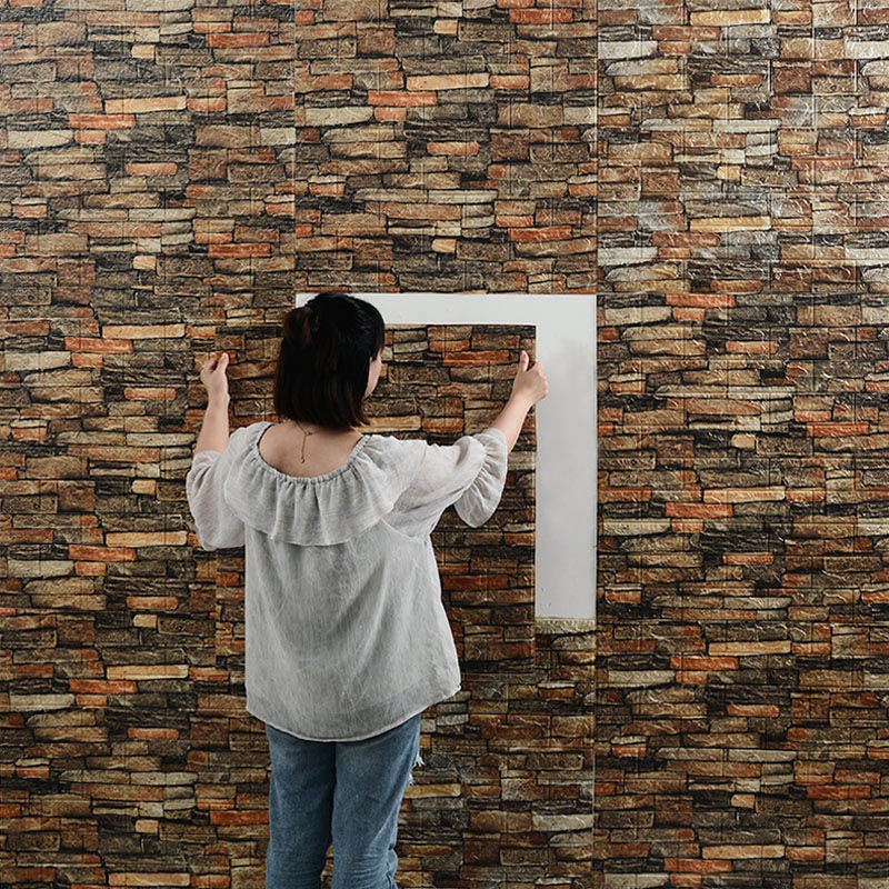 SALE DIY Self 3D Brick wall stickers wallpaper Living Room Decor Foam