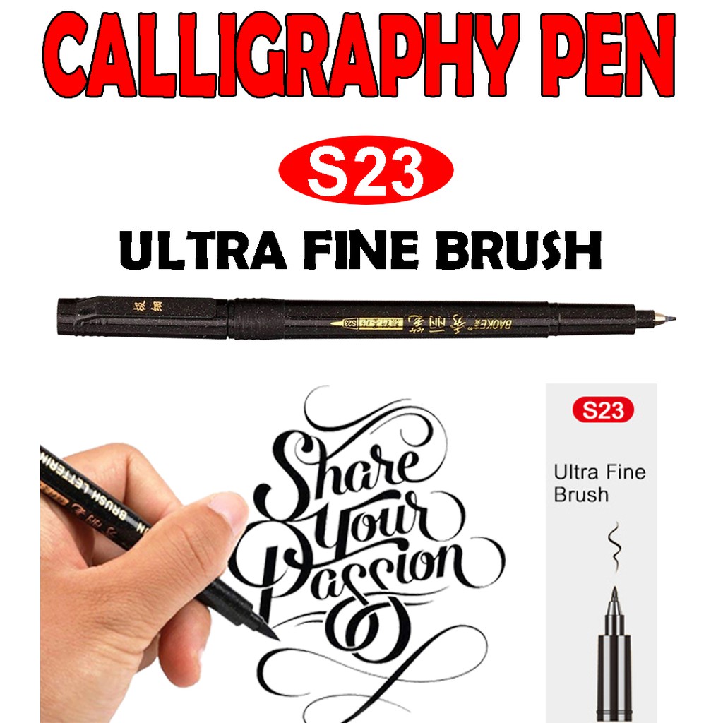 Calligraphy Pen Hand Lettering Pens Brush Lettering Pens Markers for Writing Drawing Black Ink